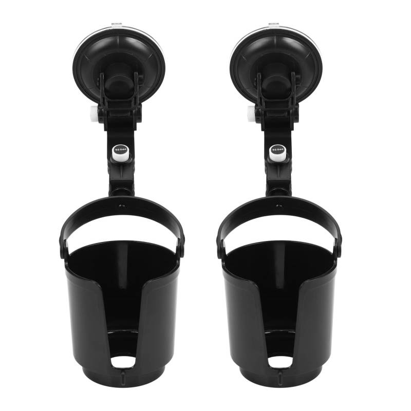 Gbloodst 2X Auto Auto Schwarz 9,5 cm Getränkedose Tasse Flasche Einstellbare Halterung von Gbloodst