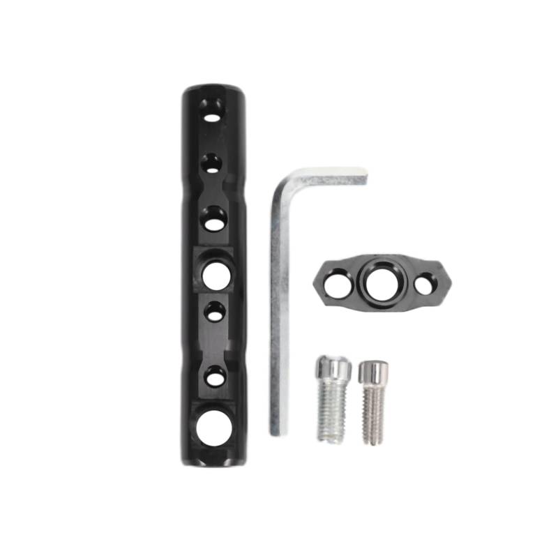 Gbloodst Aluminiumlegierung Motorradteile VerläNgerungshalterung Roller RüCkspiegel Spotlight VerläNgerungshalterung Handyhalterung VerläNgerungsstange Kit von Gbloodst