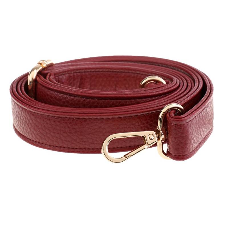 Gcljlmy PU Crossbody Tasche Schultertasche Riemen Umhängetasche Gurt 135cm (Weinrot) von Gcljlmy