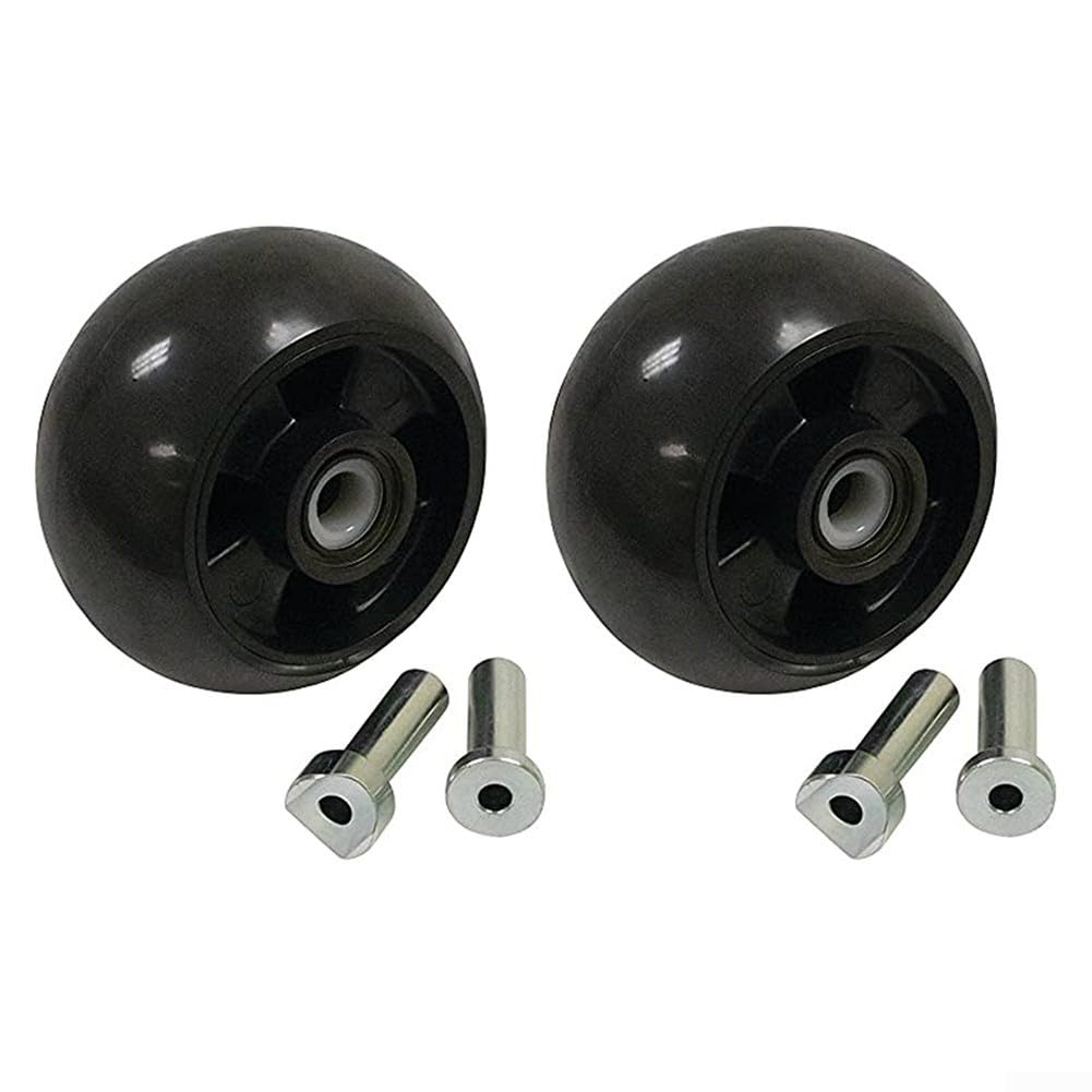 AM125172 Kunststoff-Messrad-Set, schwarz, Ersatzteile, kompatibel mit AM124706 210-300 Modellen für Rasenmäher, Gartengeräte (2 Stück) von Gdfnmogo