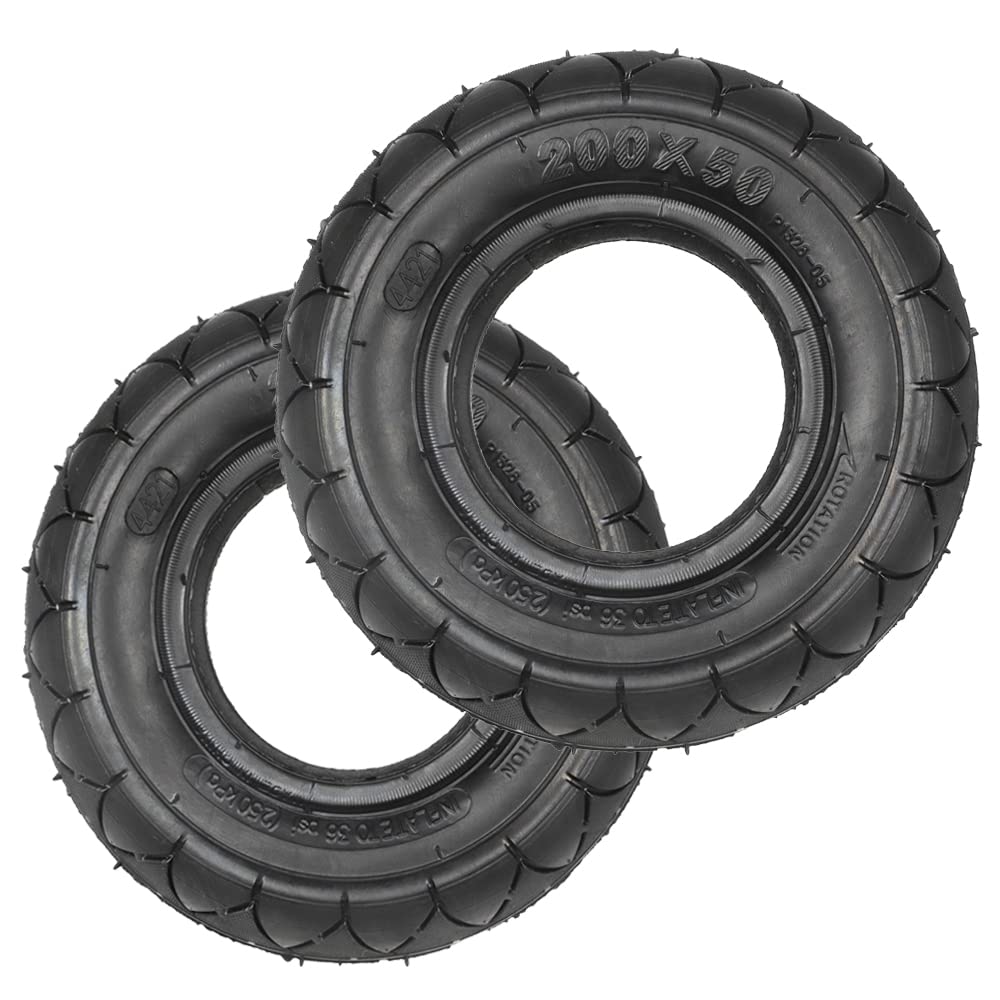 Gdraco 200x50 Vollgummireifen für Speedway Mini 4 Pro Speedtrott GX12 Explosionsgeschützte Dämpfung Scooter-Rad (2 Stücke) [Energieklasse A] von Gdraco