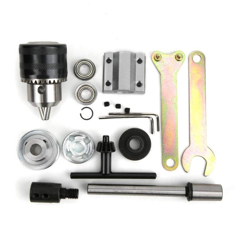 Tischbohrer Kraftlose Spindelbaugruppe DIY Holzbearbeitungs-Schneidwerkzeug-Set mit B16 Dreibacken-Bohrfutter, M10-Wellenhülse, 0,005 Mm Genauigkeit, F6800Z-Lager, 1,5~13Mm Spannbereich von Kudoo