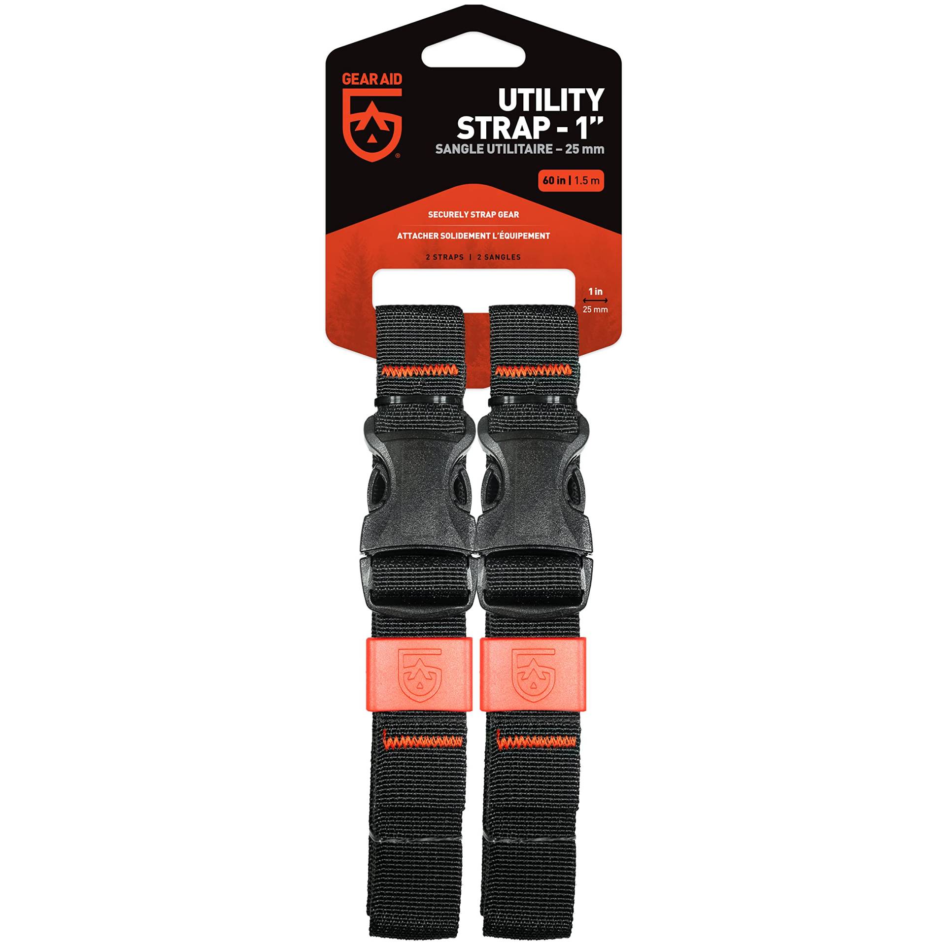GEAR AID Unisex-Erwachsene Utility Strap, schwarz, 1" W X 60" L GEAR AID Unisex-Erwachsene Utility Strap, schwarz, 1" W X 60" L von Gear Aid