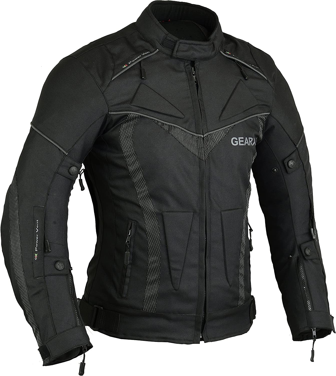 GEARX Herren BorneAir Motorradschutzjacke Wasserdicht mit Belüftungsöffnungen, L von GEARX