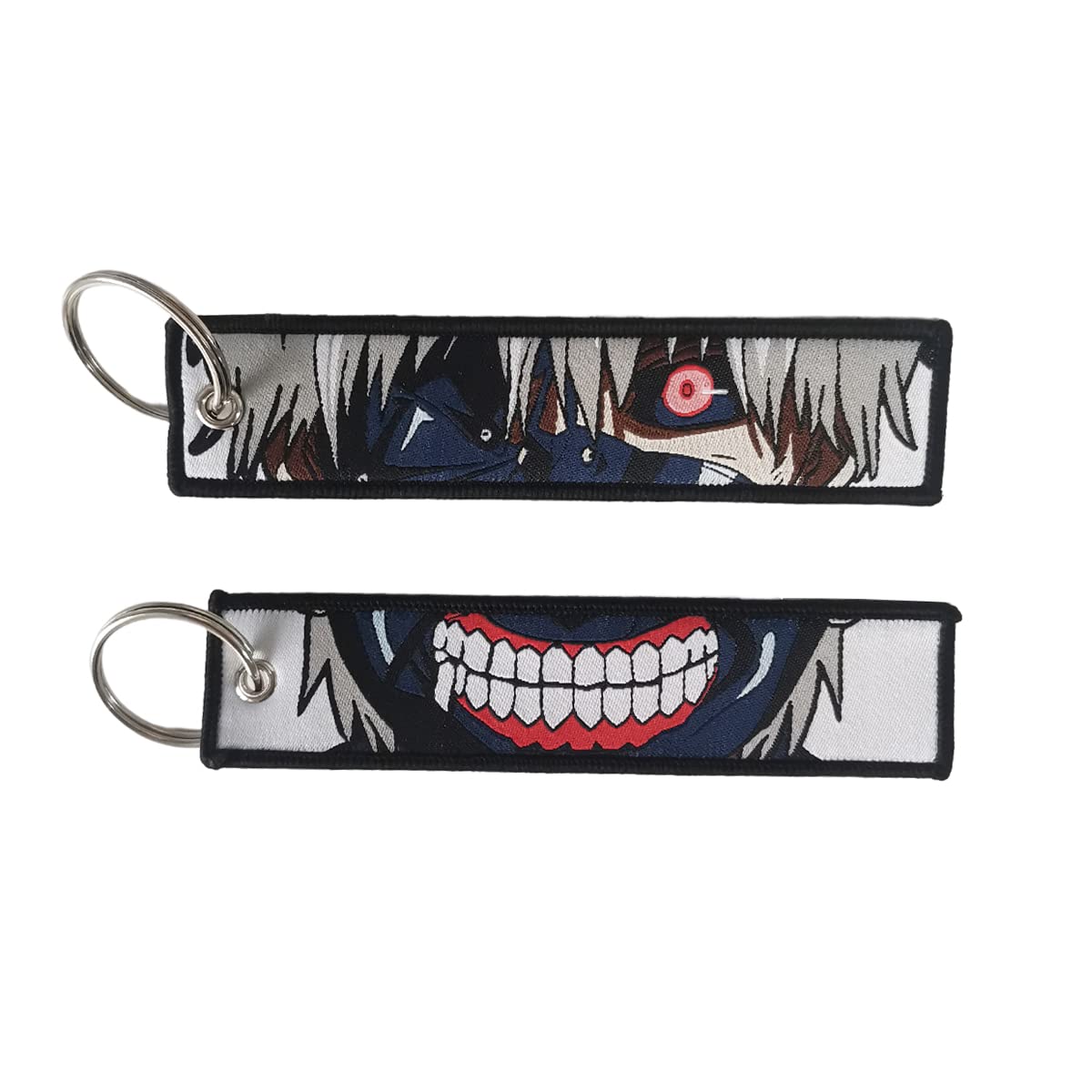 Gearcatweel 1 Packung Anime Keychain Tag Jet Tag Schlüsselanhänger Cartoon bestickt mit Schlüsselanhänger für Motorräder Autozubehör, Kg-01 Gearcatweel 1 Packung Anime Keychain Tag Jet Tag Schlüsselanhänger Cartoon bestickt mit Schlüsselanhänger für Motorräder Autozubehör, Kg-01 von Gearcatweel