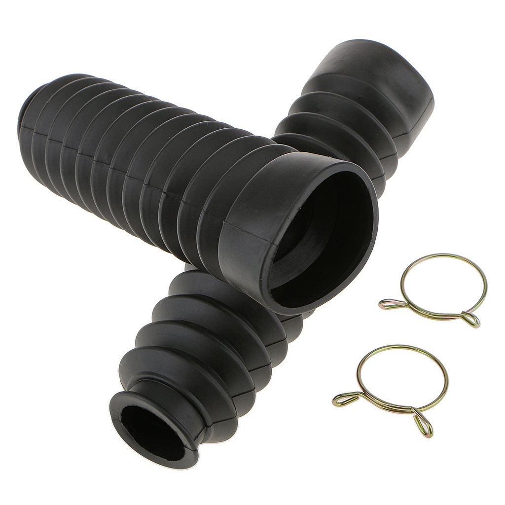 1 Paar 20,5 cm lange Vorderradgabelabdeckung Stoßdämpfer Staub Gummi Abdeckung Schwarz 1 Paar 20,5 cm lange Vorderradgabelabdeckung Stoßdämpfer Staub Gummi Abdeckung Schwarz von Geardeangloow