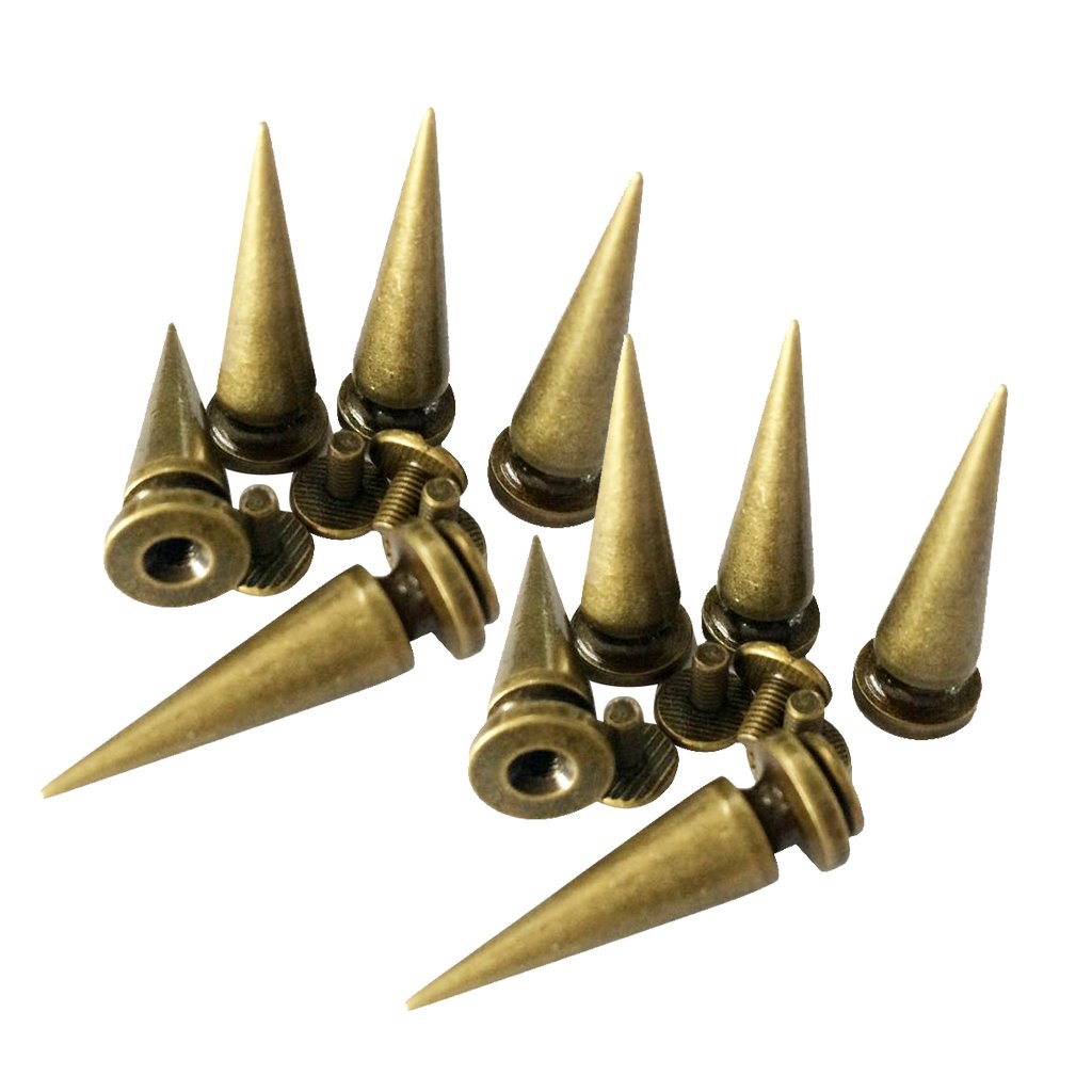 10 Stück Kupferkegel Schraubverschluss Nieten Leder Handwerk Spike Nieten Bronze 10 Stück Kupferkegel Schraubverschluss Nieten Leder Handwerk Spike Nieten Bronze von Geardeangloow