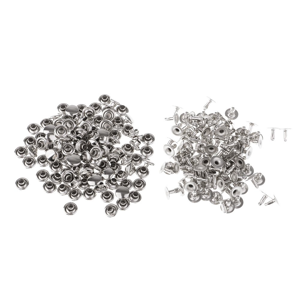 100 Stück Schnellnieten mit einer Kappe, DIY, Lederreparatur, 6 x 5 mm, Silber 100 Stück Schnellnieten mit einer Kappe, DIY, Lederreparatur, 6 x 5 mm, Silber von Geardeangloow