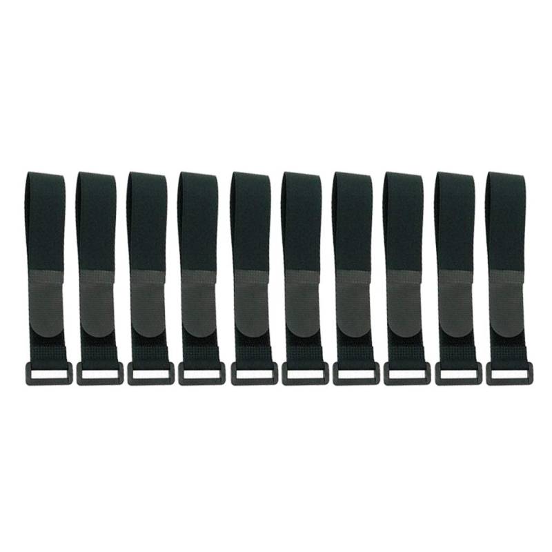10x Durable CIN Straps Ersatz Fahrradträger Träger Gurt Spanngurte 30 cm, Schwarz von Geardeangloow