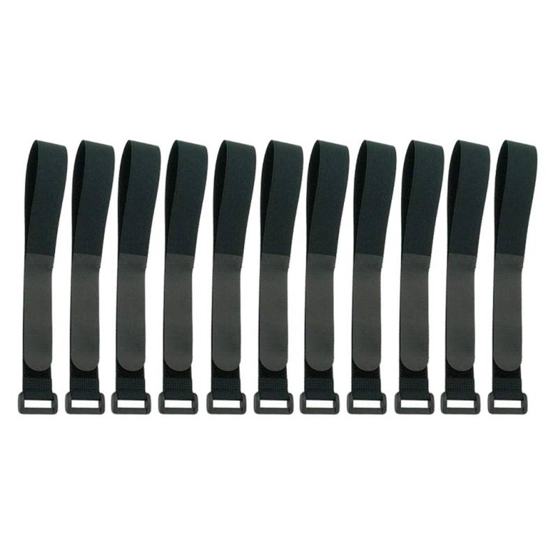 10x Durable CIN Straps Ersatz Fahrradträger Träger Gurt Spanngurte 45 cm, Schwarz von Geardeangloow