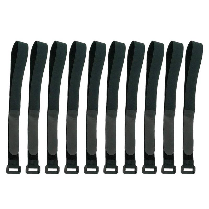 10x Durable CIN Straps Ersatz Fahrradträger Träger Gurt Spanngurte 60 cm, Schwarz von Geardeangloow