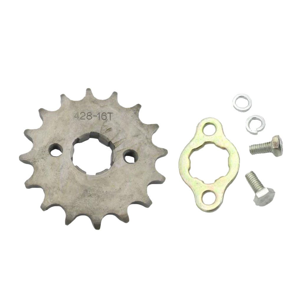 16T 428 Kette/Teilung, 20 mm Vorderradkranz, Zahnrad für Pit Trail Dirt Bike ATV Quad 16T 428 Kette/Teilung, 20 mm Vorderradkranz, Zahnrad für Pit Trail Dirt Bike ATV Quad von Geardeangloow