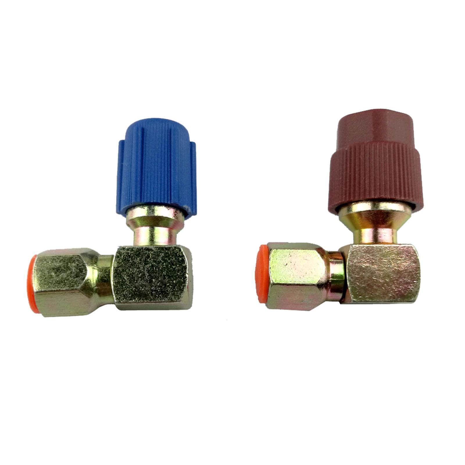2 Stück A/C 90 Grad 7/16L 3/8H Adapter Nachrüstbar R12 auf R134a mit 2 kostenlosen Kappen 2 Stück A/C 90 Grad 7/16L 3/8H Adapter Nachrüstbar R12 auf R134a mit 2 kostenlosen Kappen von Geardeangloow