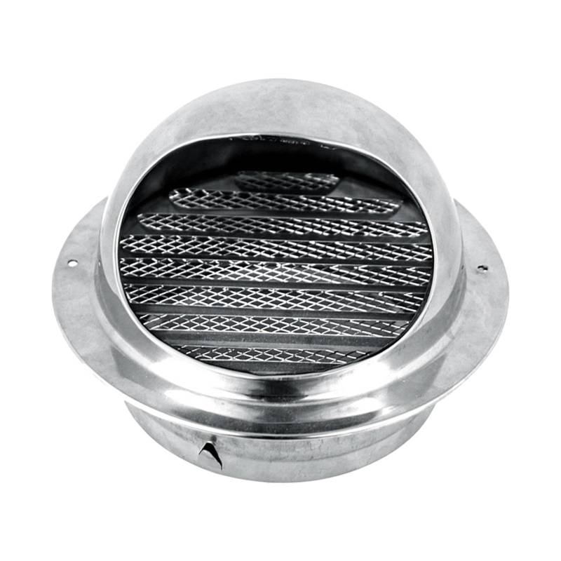 304 Edelstahl-Lüftungsauslasskappen mit integrierter Netzblende, 60 mm von Geardeangloow