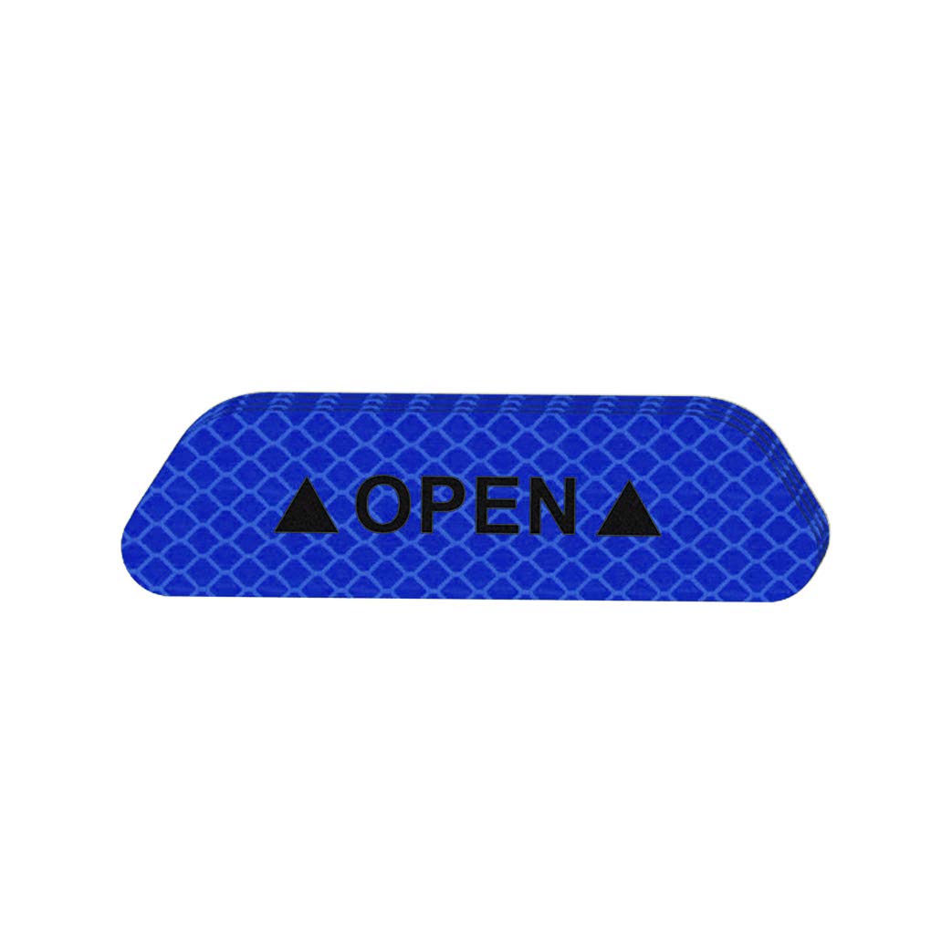 4 Stück/Set Autotüraufkleber Warnmarkierung Reflektierendes Klebeband Auto Außen Zubehör Offenes Schild Sicherheit Reflektierender Streifen, Blau 4 Stück/Set Autotüraufkleber Warnmarkierung Reflektierendes Klebeband Auto Außen Zubehör Offenes Schild Sicherheit Reflektierender Streifen, Blau von Geardeangloow