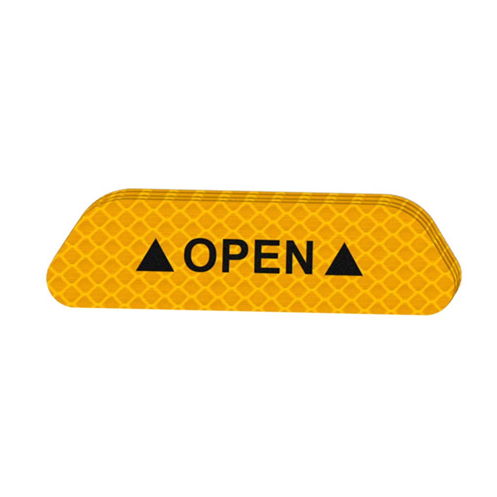 4 Stück/Set Autotüraufkleber Warnmarkierung Reflektierendes Klebeband Auto Außen Zubehör Offenes Schild Sicherheit Reflektierender Streifen, Gelb 4 Stück/Set Autotüraufkleber Warnmarkierung Reflektierendes Klebeband Auto Außen Zubehör Offenes Schild Sicherheit Reflektierender Streifen, Gelb von Geardeangloow