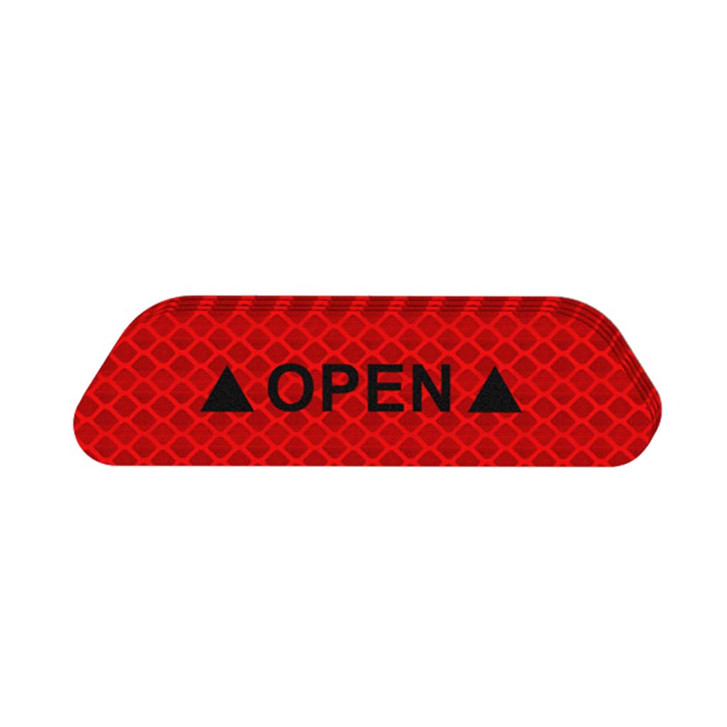 4 Stück/Set Autotüraufkleber Warnmarkierung Reflektierendes Klebeband Auto Außen Zubehör Offenes Schild Sicherheit Reflektierender Streifen, Rot 4 Stück/Set Autotüraufkleber Warnmarkierung Reflektierendes Klebeband Auto Außen Zubehör Offenes Schild Sicherheit Reflektierender Streifen, Rot von Geardeangloow