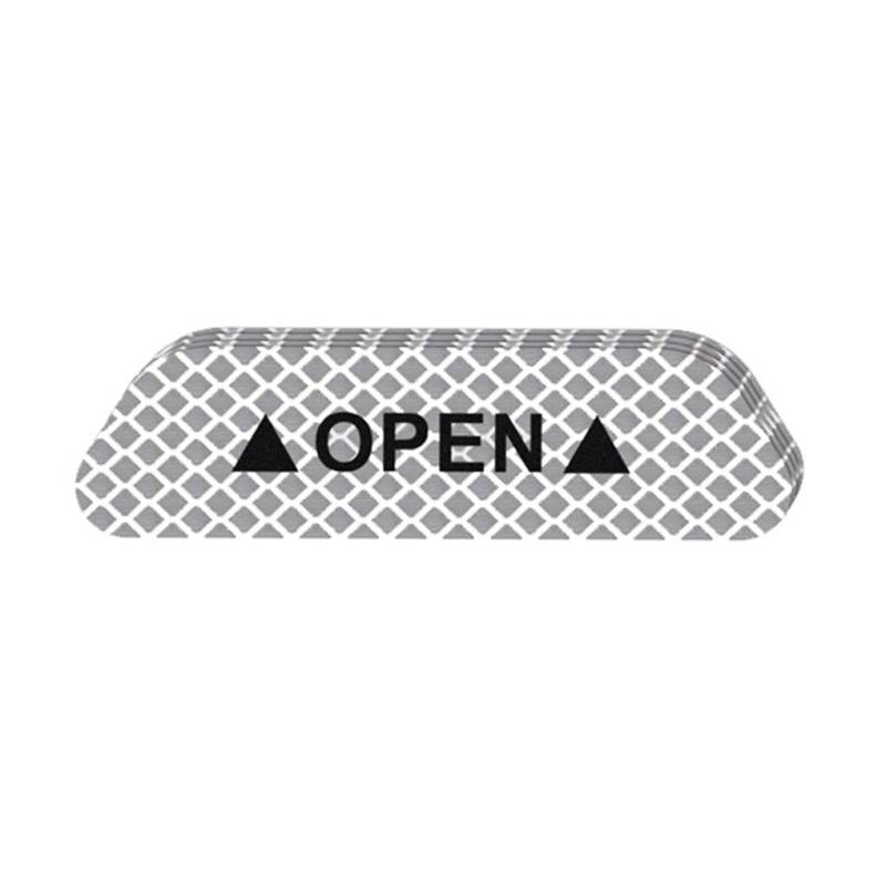 4 Stück/Set Autotüraufkleber Warnmarkierung Reflektierendes Klebeband Auto Außen Zubehör Offenes Schild Sicherheit Reflektierender Streifen, Silber von Geardeangloow