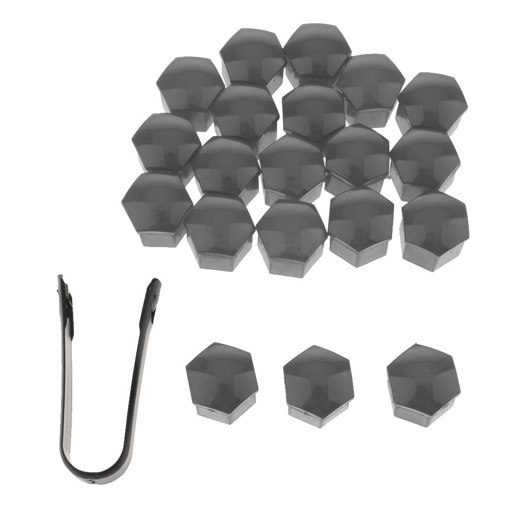 Auto-Radmutterkappen, Auto-Nabenschraubenabdeckung, Lug, nur Abdeckung, 19 mm, Bolzenfelgen, Grau Auto-Radmutterkappen, Auto-Nabenschraubenabdeckung, Lug, nur Abdeckung, 19 mm, Bolzenfelgen, Grau von Geardeangloow