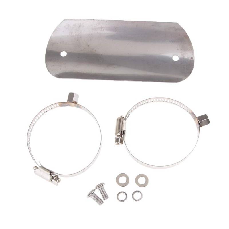 Motorrad-Auspuff-Schalldämpfer, Hitzeschild, Abdeckung, Fersenschutz, Silber von Geardeangloow