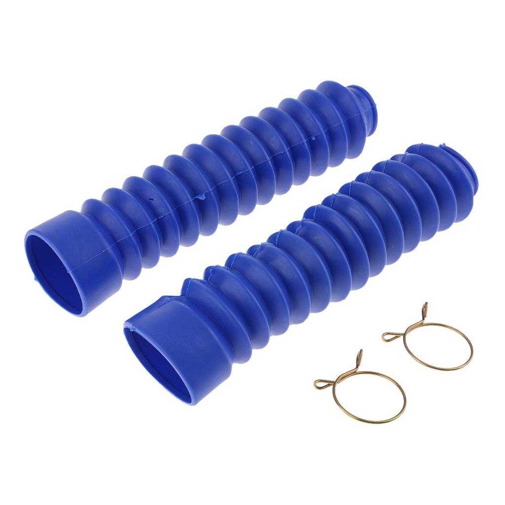 Motorrad-Gummi-Vorderradgabelmanschetten, Staubschutz, 205 x 42 x 30 mm, Blau Motorrad-Gummi-Vorderradgabelmanschetten, Staubschutz, 205 x 42 x 30 mm, Blau von Geardeangloow