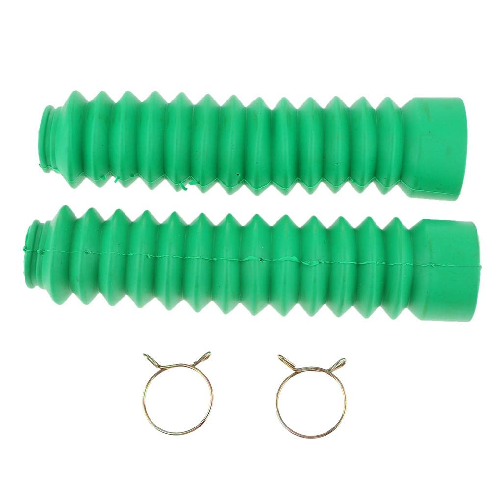 Motorrad-Gummi-Vorderradgabelmanschetten, Staubschutz, 205 x 42 x 30 mm, Grün Motorrad-Gummi-Vorderradgabelmanschetten, Staubschutz, 205 x 42 x 30 mm, Grün von Geardeangloow