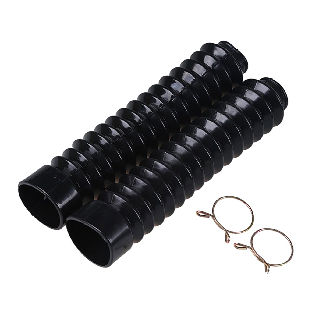 Motorrad-Gummi-Vorderradgabelmanschetten, Staubschutz, 210 x 42 x 25 mm, Schwarz Motorrad-Gummi-Vorderradgabelmanschetten, Staubschutz, 210 x 42 x 25 mm, Schwarz von Geardeangloow