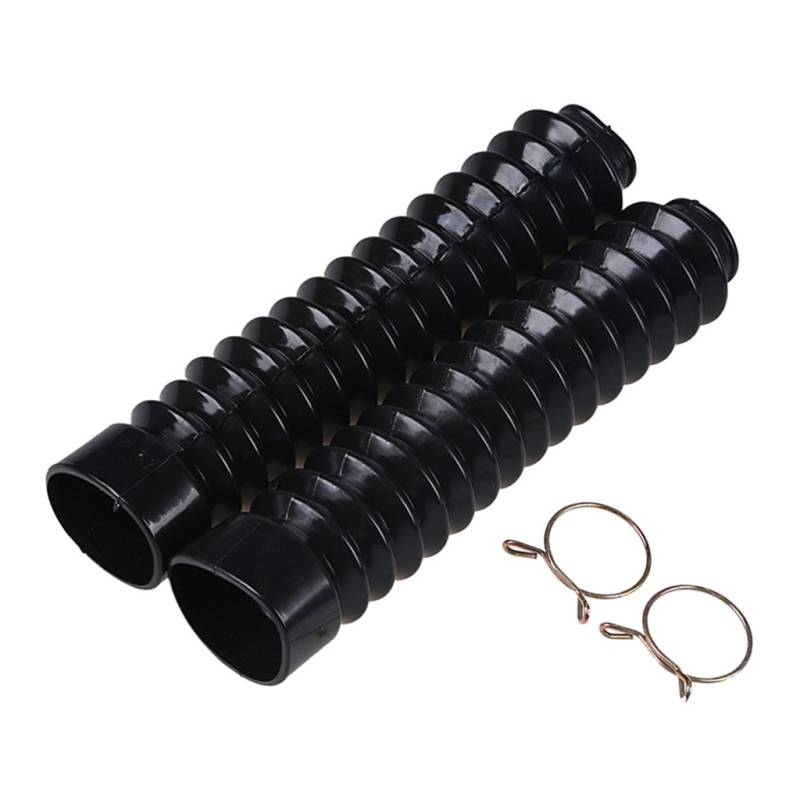 Motorrad-Gummi-Vorderradgabelmanschetten, Staubschutz, 210 x 42 x 25 mm, Schwarz von Geardeangloow