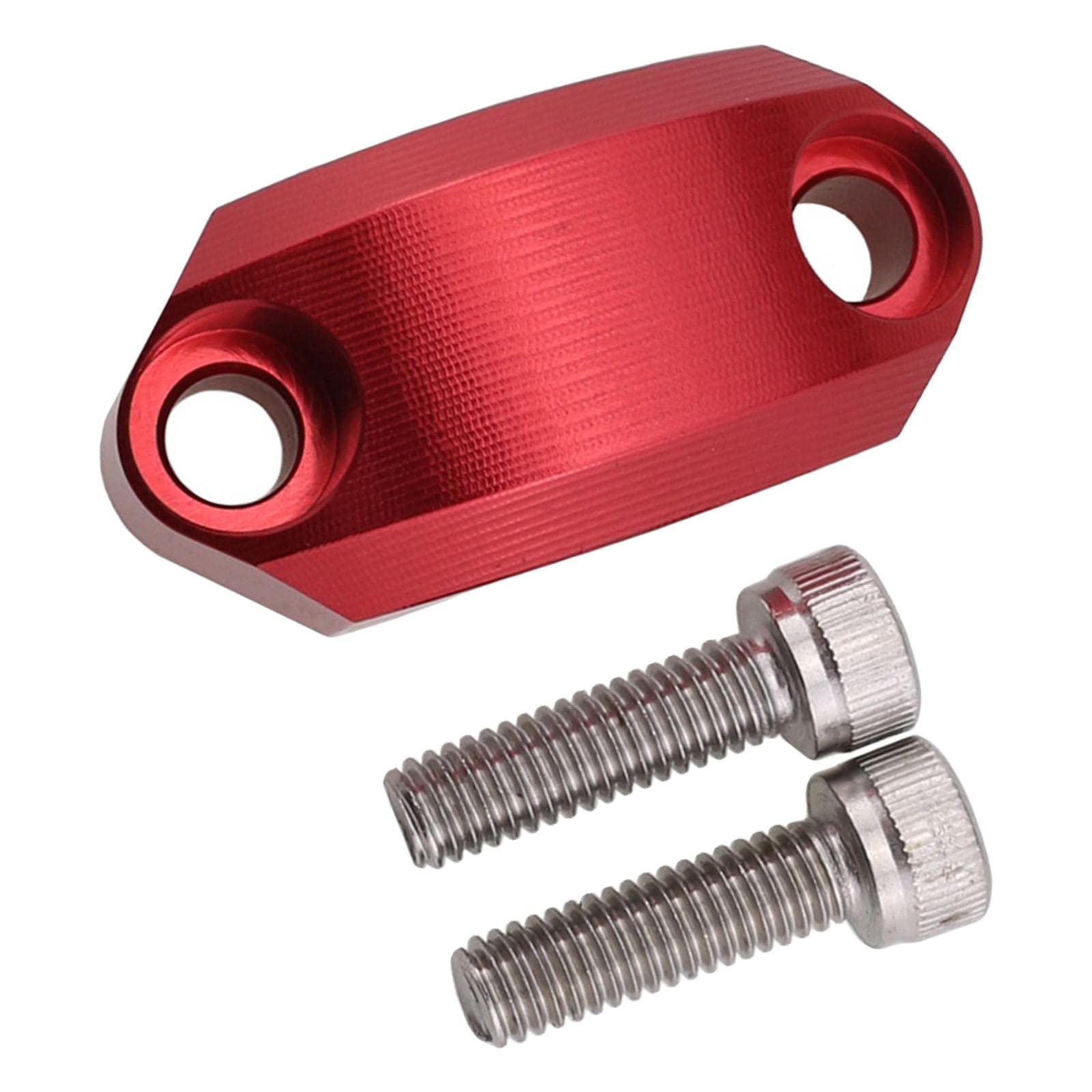Motorrad-Hauptzylinder-Klemmabdeckung für 22 mm Lenkerzubehör, Rot, 4,4 x 2,2 x 1,6 cm Motorrad-Hauptzylinder-Klemmabdeckung für 22 mm Lenkerzubehör, Rot, 4,4 x 2,2 x 1,6 cm von Geardeangloow