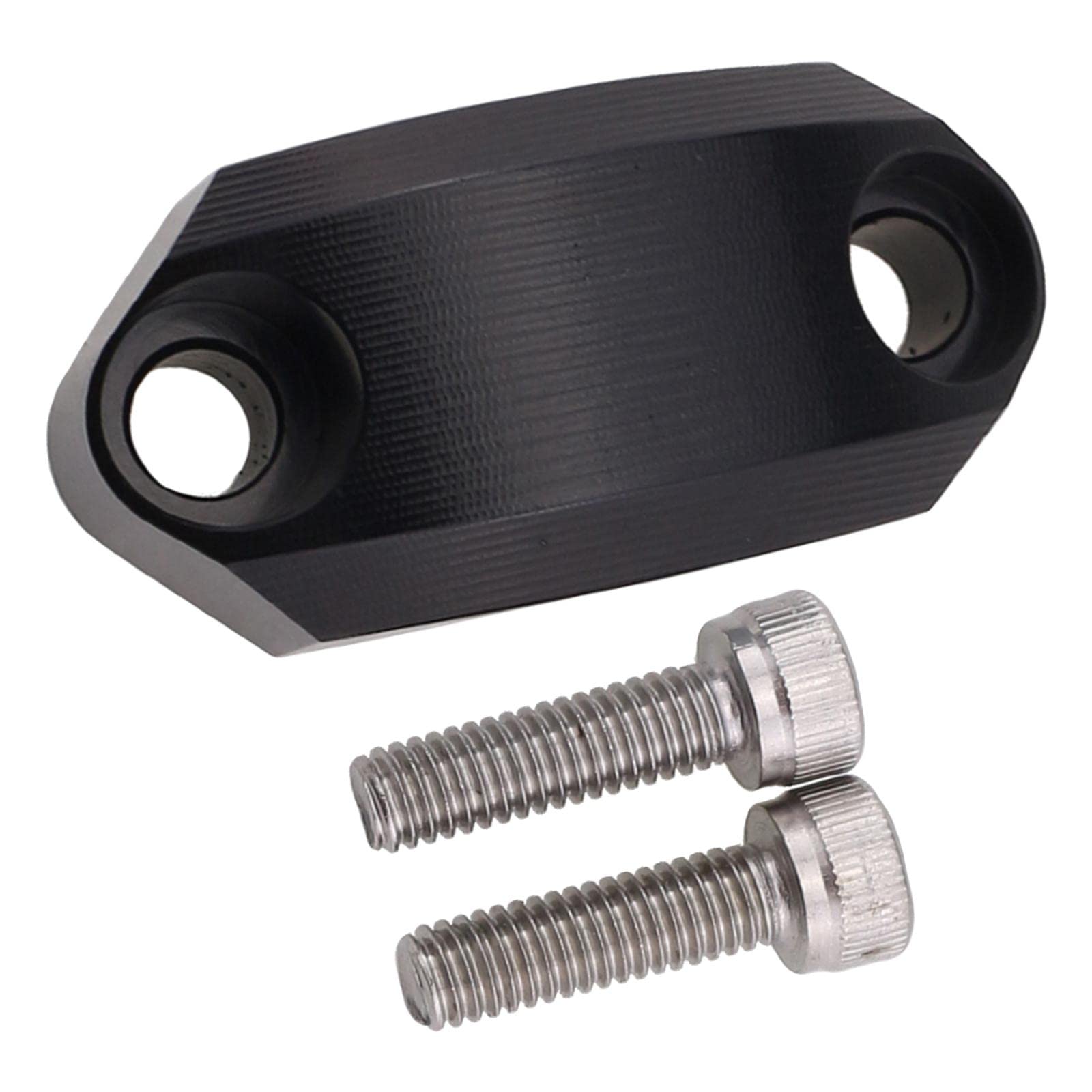 Motorrad-Hauptzylinder-Klemmabdeckung für 22 mm Lenkerzubehör, schwarz, 4,4 x 2,2 x 1,6 cm Motorrad-Hauptzylinder-Klemmabdeckung für 22 mm Lenkerzubehör, schwarz, 4,4 x 2,2 x 1,6 cm von Geardeangloow