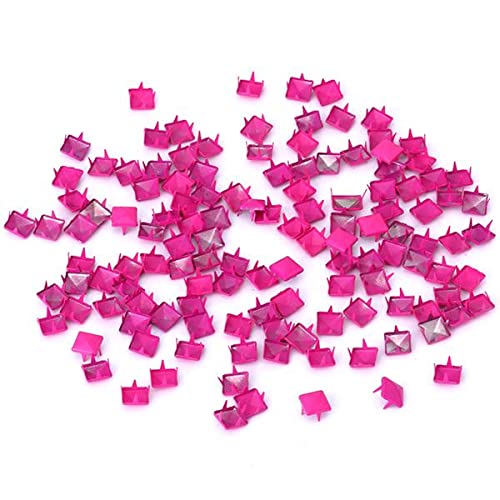 Pyramiden-Nieten, Punk-Spikes für Bastelarbeiten, Lederwaren, Hot Pink, Rot, 100 Stück Pyramiden-Nieten, Punk-Spikes für Bastelarbeiten, Lederwaren, Hot Pink, Rot, 100 Stück von Geardeangloow