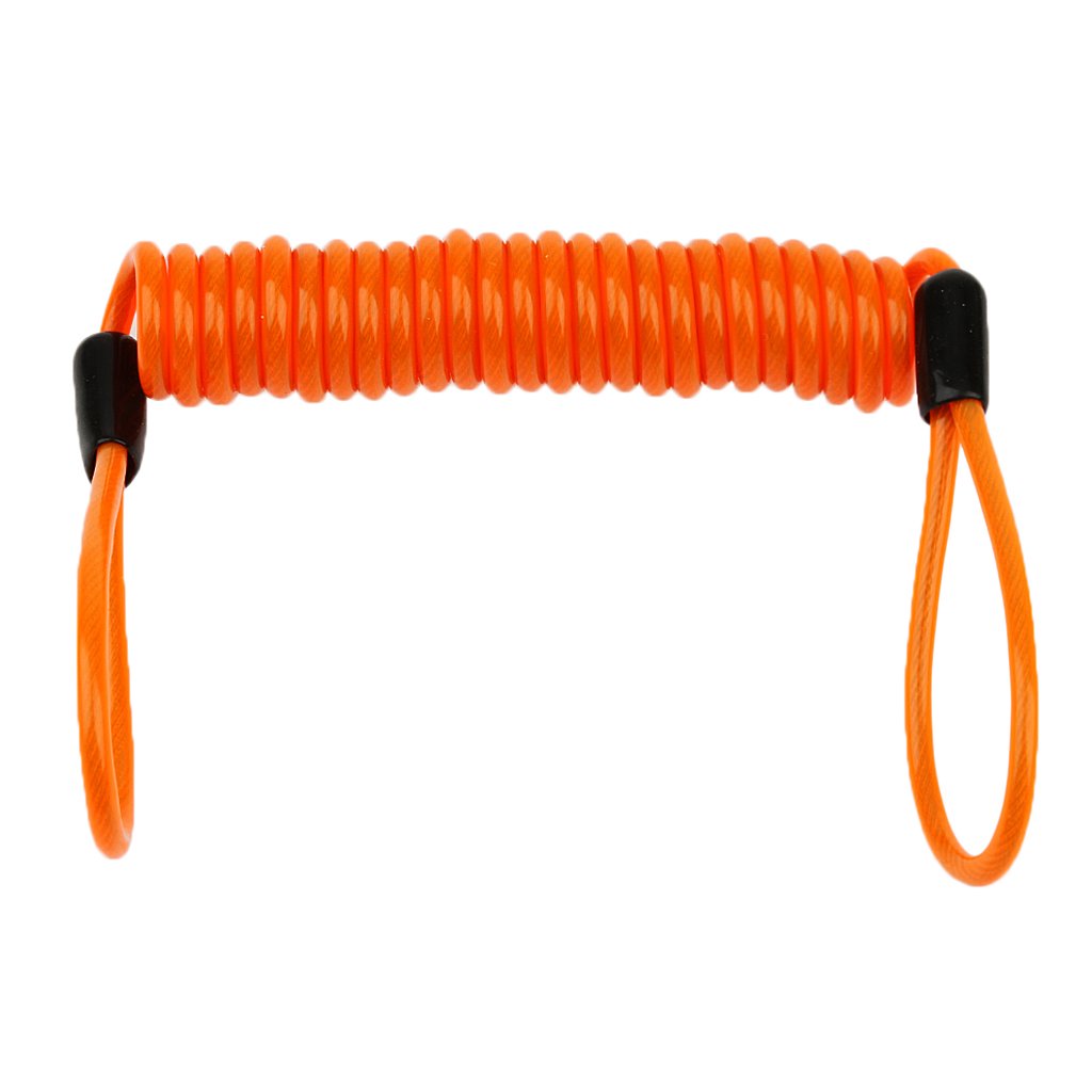 Stahl-Schlüsselband, Federspule, Drahtschloss, Sicherheitskabel, Umhängeband, Orange, 1,5 m Stahl-Schlüsselband, Federspule, Drahtschloss, Sicherheitskabel, Umhängeband, Orange, 1,5 m von Geardeangloow