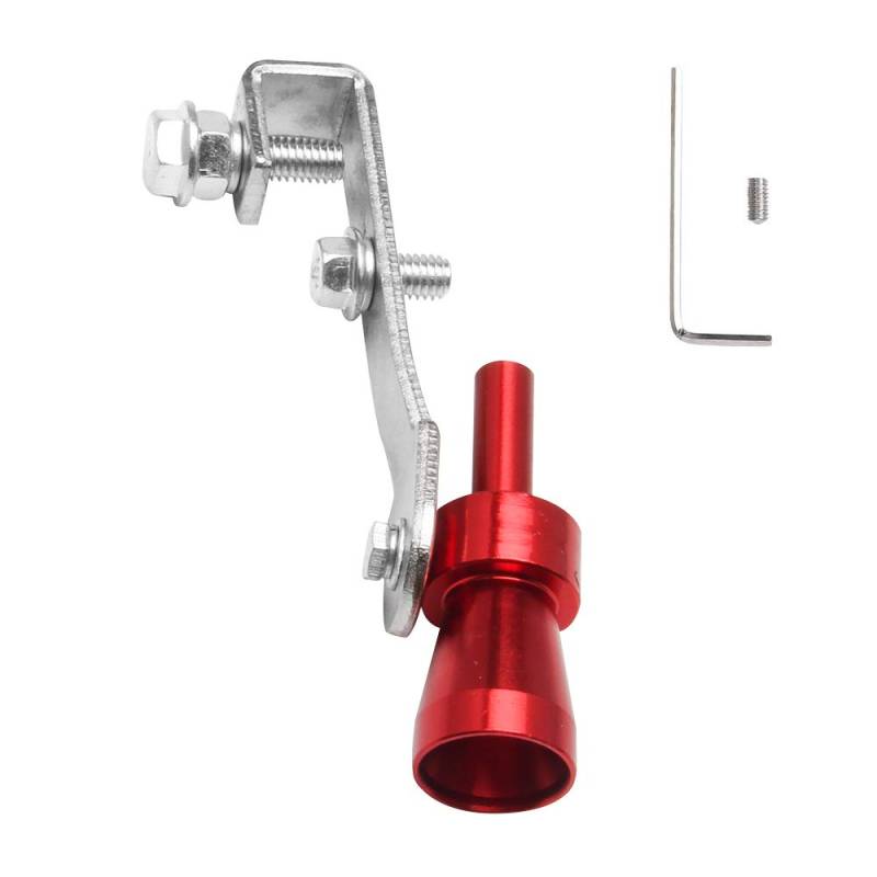 Universal Simulator Whistler Auspuff Turbo Whistle Pipe Sound Schalldämpfer Blow Off Ventil Auto Dekoration Rot S von Geardeangloow
