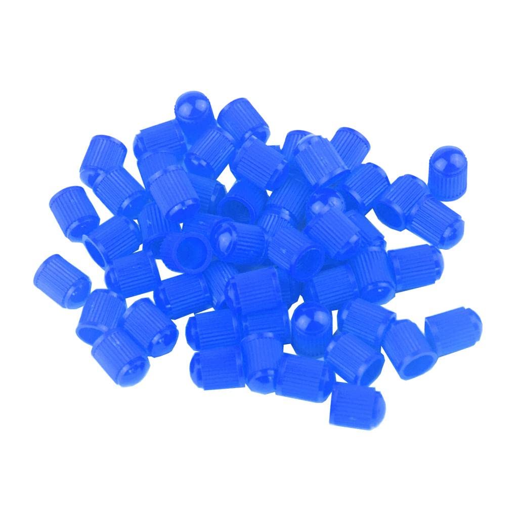 Ventilkappen aus Kunststoff, für Auto, Fahrrad, Motorrad, LKW, Rad, Reifen, Hot Blue, 100 Stück Ventilkappen aus Kunststoff, für Auto, Fahrrad, Motorrad, LKW, Rad, Reifen, Hot Blue, 100 Stück von Geardeangloow