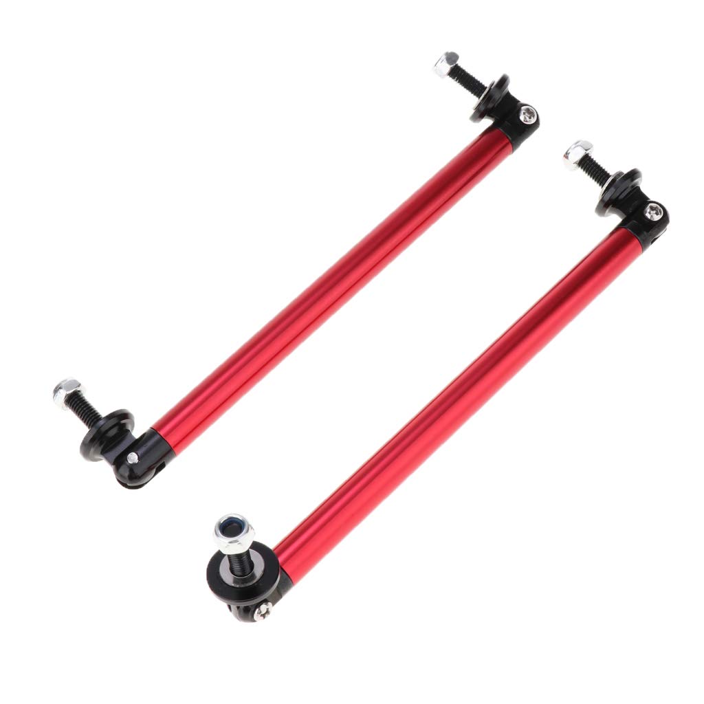 Verstellbarer Windspalter für Front/hinten, Stoßstange, Kinnlippe, Stangenstütze, 150 mm, Rot Verstellbarer Windspalter für Front/hinten, Stoßstange, Kinnlippe, Stangenstütze, 150 mm, Rot von Geardeangloow