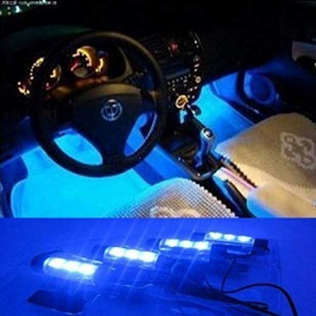 Gearmax® 12V Auto Gebühren LED Auto Innenraum Atmosphäre Beleuchtung Innenbeleuchtung Innenlampen Dekoration Lampe (Blau) von Gearmax