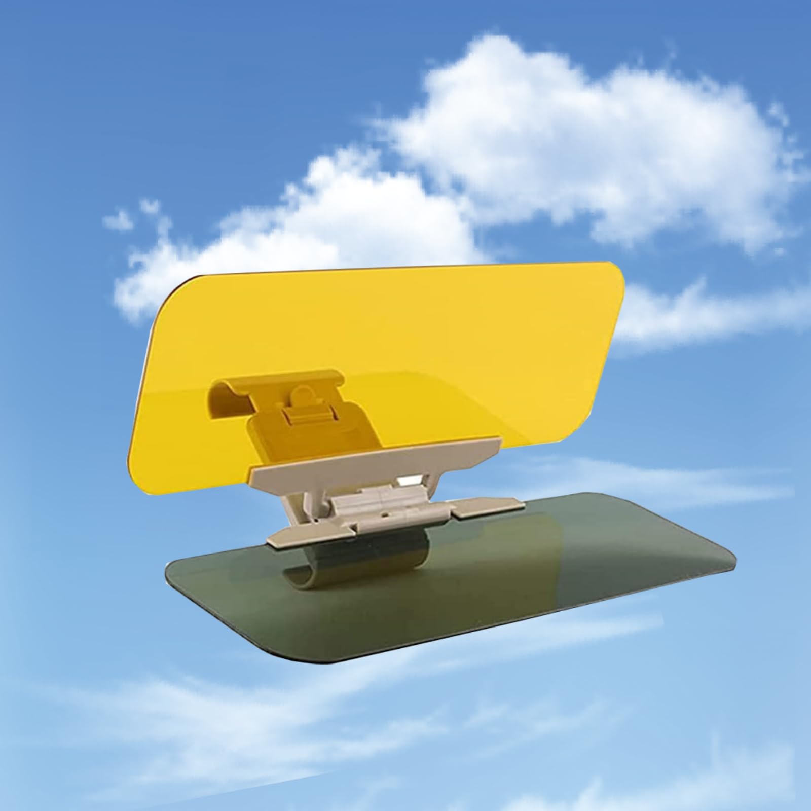 Gearmax® 2 in 1 Transparent Auto Sonnenschutz, Verstellbare Sonnenblenden Sichtschutz Fahren Sonnenblende für Tag und Nacht von OFKP