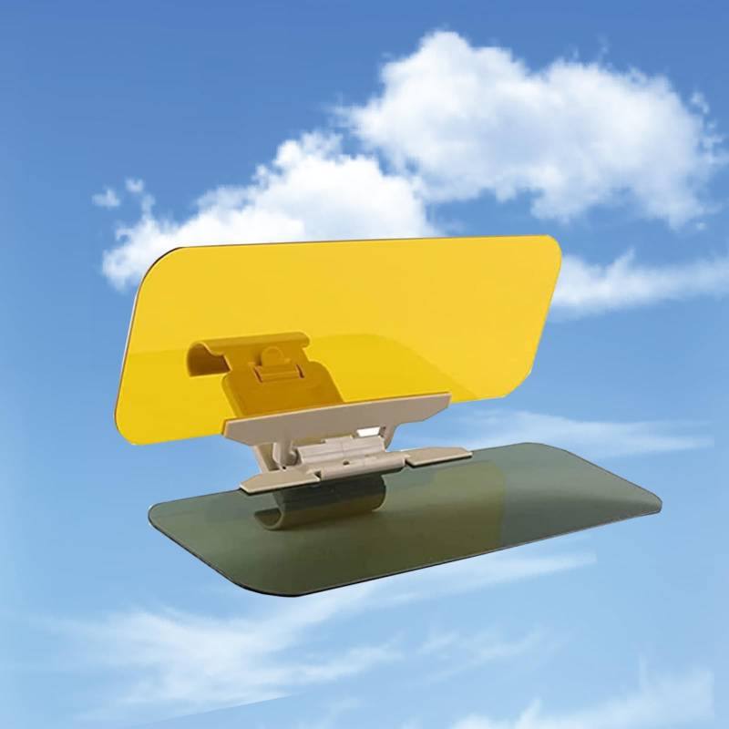 Gearmax® 2 in 1 Transparent Auto Sonnenschutz, Verstellbare Sonnenblenden Sichtschutz Fahren Sonnenblende für Tag und Nacht von OFKP