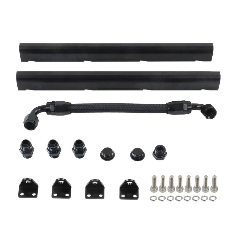 Gearwell, Fuel Rails Kit, EFI Fuel Rail Set, kompatibel mit LS1 LS6, Hochfluss -Aluminium -Kraftstoffversorgungssystem von Gearwell
