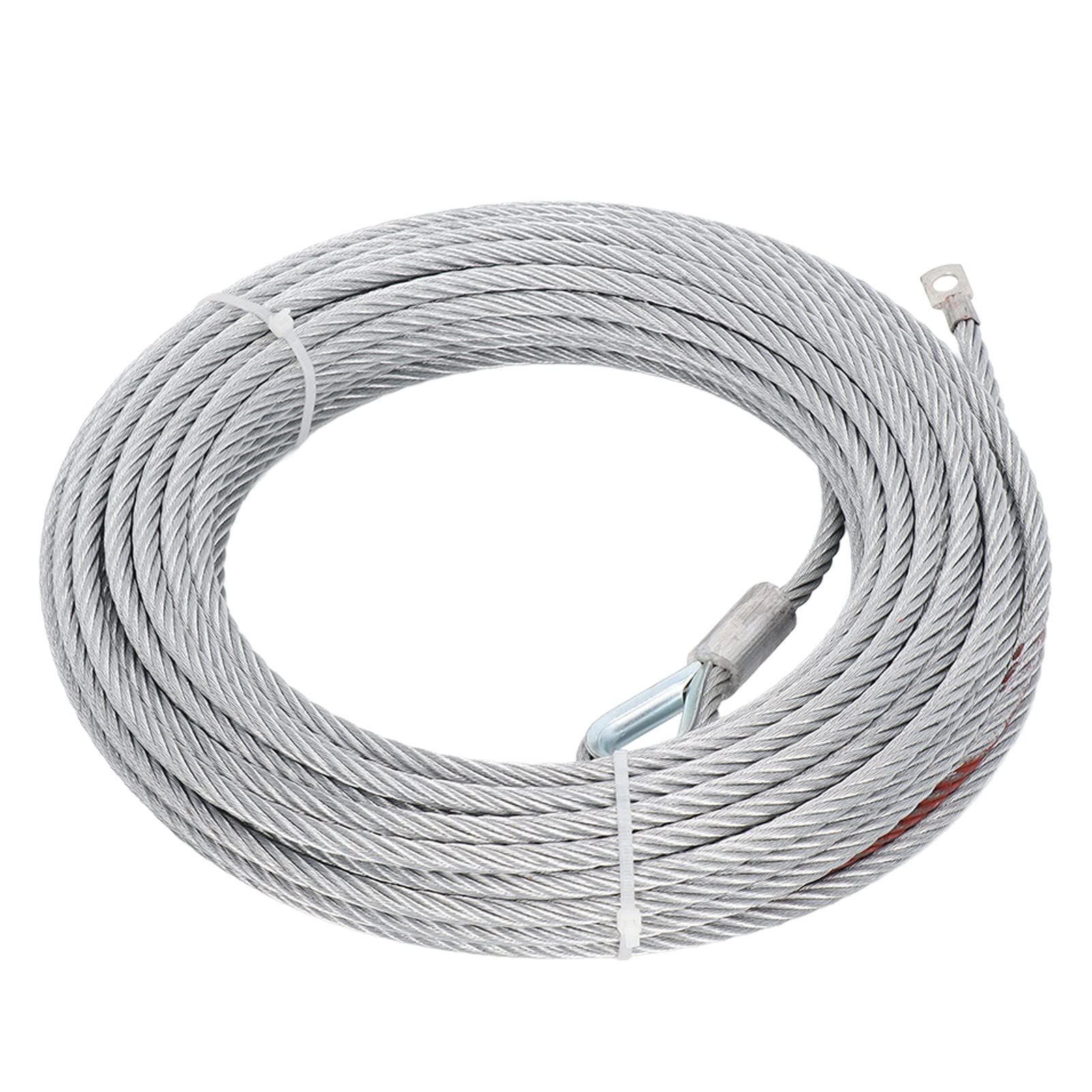 Gearwell Abschlepp winde Kabel, Edelstahl-Drahtseil, 9,1mm Durchmesser 24m Länge, Anhänger-Zug linie, 12000LBS Winden-Ersatz seil Gearwell Abschlepp winde Kabel, Edelstahl-Drahtseil, 9,1mm Durchmesser 24m Länge, Anhänger-Zug linie, 12000LBS Winden-Ersatz seil von Gearwell