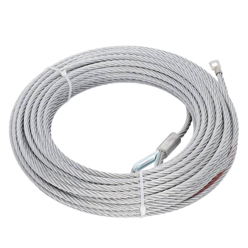 Gearwell Abschlepp winde Kabel, Edelstahl-Drahtseil, 9,1mm Durchmesser 24m Länge, Anhänger-Zug linie, 12000LBS Winden-Ersatz seil von Gearwell