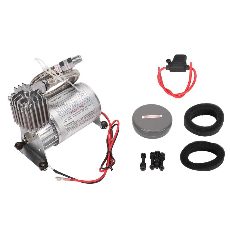 Gearwell Air -Kompressor, tragbare Luftpumpe, 12 -V -Hochleistungs -Reifen -Inflator, 20A 150psi Metal Universal für Fahrzeuge Yachtboote von Gearwell