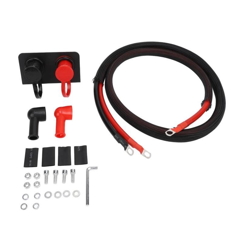 Gearwell -Batterieanschlüsse, Sprung nach Kit, 3 8 -Zoll -Studentfernanschluss, Batterieladungszubehör, kompatibel mit dem Auto -LKW -Boot ATV UTV von Gearwell