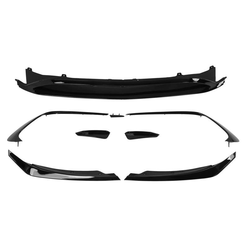 Gearwell Front Splitter Lip, Stoßfänger -Spoiler -Kit, Glanzschwarzer Vordere Stoßfänger Aero Splitter Lip Kit kompatibel mit A -Class W176 AMG -LINE 5 2015-2018 von Gearwell