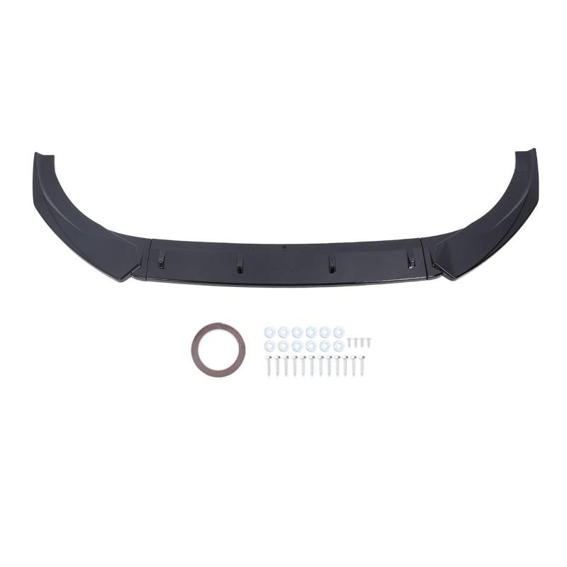 Gearwell Front Stoßstange Lippen, Auto-Splitter-Spoiler-Kit 3-Abschnitt, kompatibel mit S-Linie 8V Pre-Facelift 2013-2016, Rennstil Frontlippen Ersatz (Helles Schwarz) von Gearwell