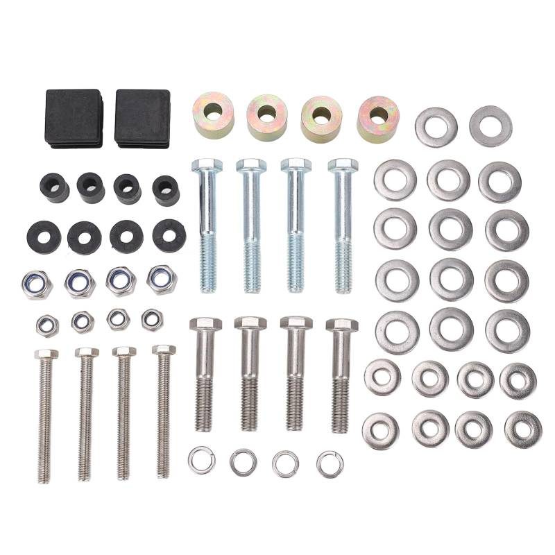 Gearwell Hardware-Kit, Shade-Oberstreben-Set, kompatibel mit E Z-GO 54 Zoll Suntop wagen, Metallbuchsen-Kit, 75465G01 Dachrahmen-Reparaturset von Gearwell