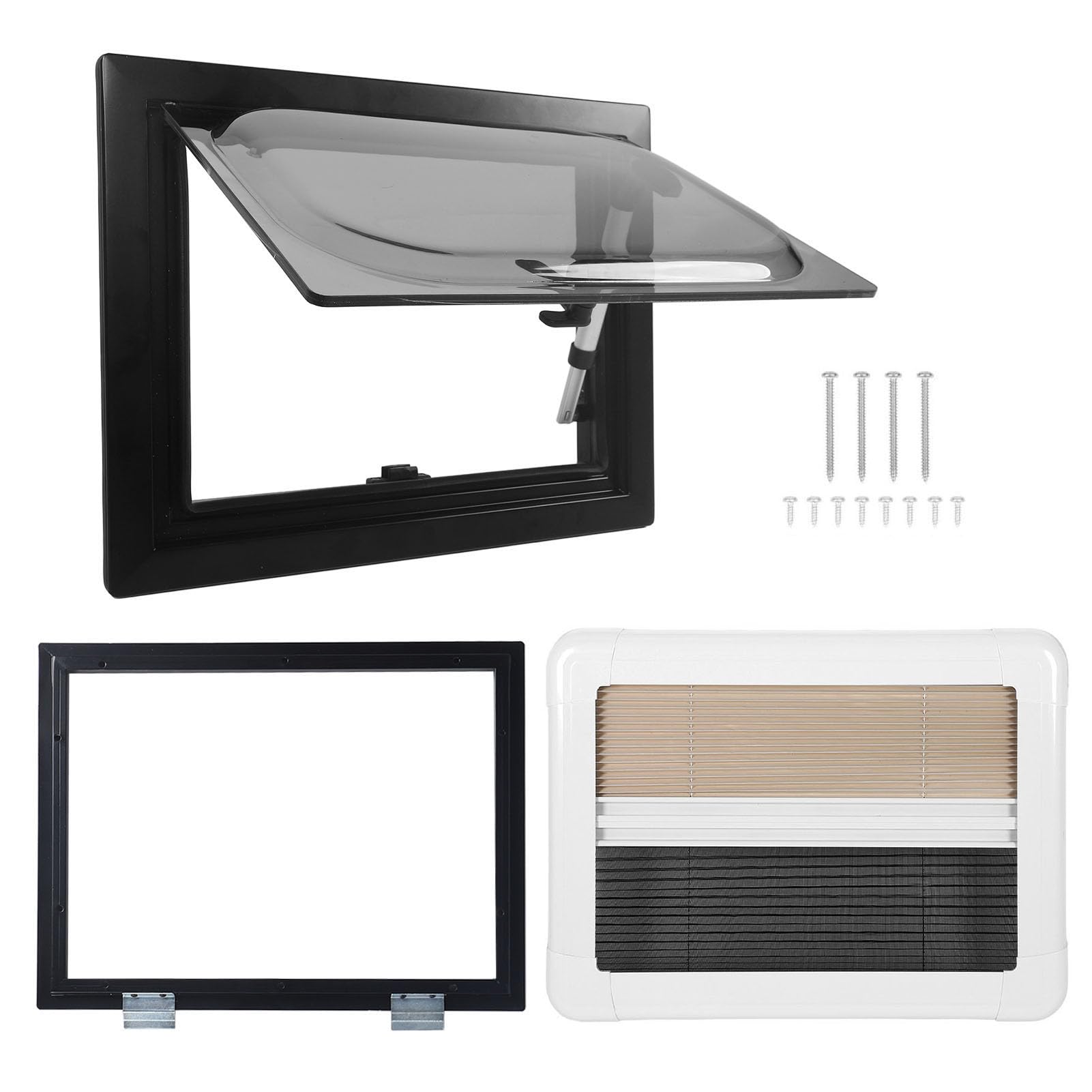 Gearwell RV -Fensterbildschirmbaugruppe, 16 x 12 Zoll Schaufenster mit Sonnenschutz -Doppelschicht rechtwinkliger Anhängerfenster Austausch Gearwell RV -Fensterbildschirmbaugruppe, 16 x 12 Zoll Schaufenster mit Sonnenschutz -Doppelschicht rechtwinkliger Anhängerfenster Austausch von Gearwell