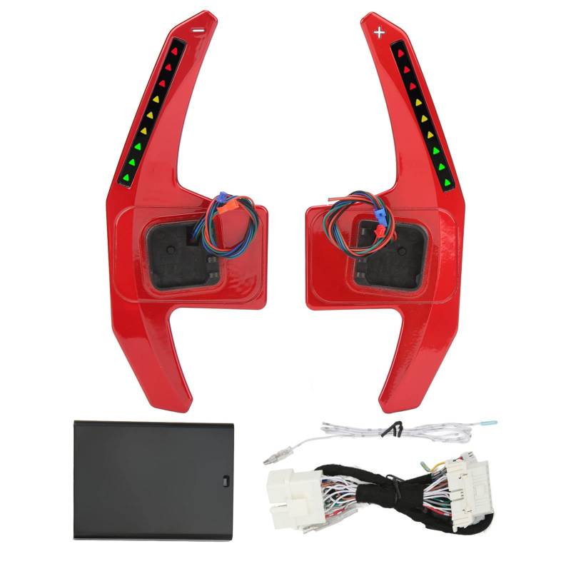 Gearwell Schaltwippen-Verlängerung, kompatibel mit A3 R S4 RS4 B8.5 S5 RS5 S6 RS6 S7 RS7 LED-Schaltwippen-APP-Controller-Ersatz (Rot) von Gearwell