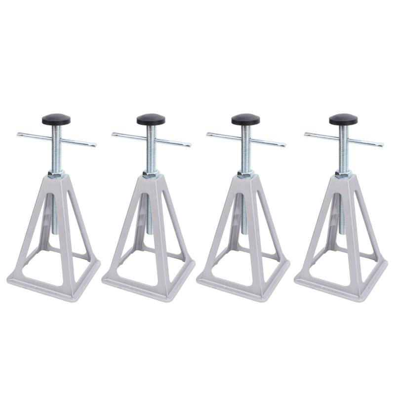 Gearwell Stabilisierungsstützen-Set, 4-teilig, verstellbare Nivellierschraubenstützen, kompatibel mit Wohnwagen, 2,7 t Tragkraft von 28 bis 44 cm von Gearwell