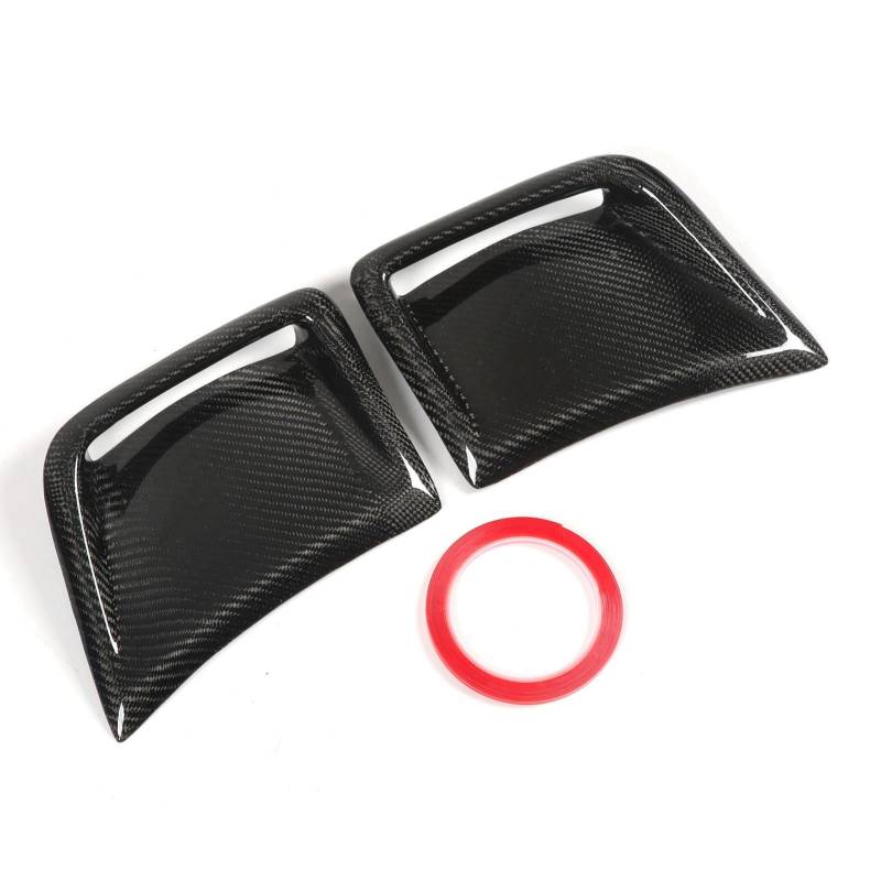 Vordere Stoßstange Lüfter abdeckung, Seitliche Lufteinsaug abdeckung, Kompatibel mit STI WRX GRB Wagon 10. 2008-2014, Kohlefaser-Front stoßstange von Gearwell